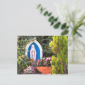 Jungfrau Mary mit Blume Capri Italien Postkarte (Stehend Vorderseite)