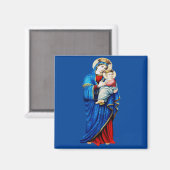 Jungfrau Mary mit dem Baby Jesus Magnet (Vorderseite/Rückseite)