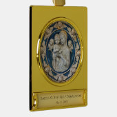 Jungfrau Mary mit Engel Katholische Erste Kommune Banner-Ornament Gold (Rechts)
