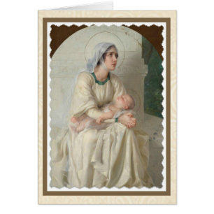 Jungfrau Mary mit Kind Jesus schlafen