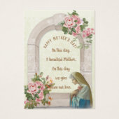 Jungfrau Mary Mother's Day-Erinnerungskarten (Vorderseite)