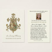 Jungfrau Mary MOUNT CARMEL Beerdigung Gebet (Vorne & Hinten)