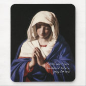 Jungfrau Mary Mousepad mit Gebet (Vorne)