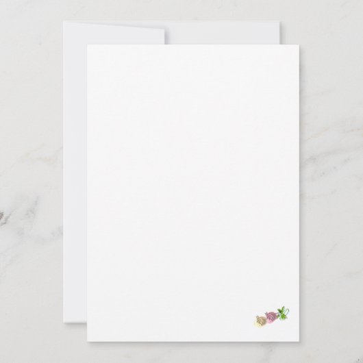 Jungfrau Mary Nuptial Save the Date Lesezeichen (Rückseite)