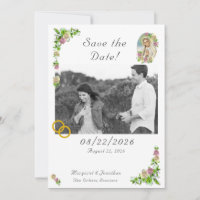Jungfrau Mary Nuptial Save the Date Lesezeichen