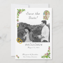 Jungfrau Mary Nuptial Save the Date Lesezeichen