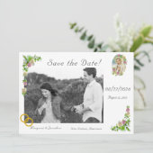 Jungfrau Mary Nuptial Save the Date Lesezeichen (Stehend Vorderseite)
