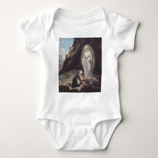 Jungfrau Mary of Lourdes Baby Strampler (Vorderseite)