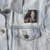 Jungfrau Mary of Lourdes Button (Beispiel)