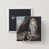 Jungfrau Mary of Lourdes Button (Vorne & Hinten)