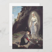 Jungfrau Mary of Lourdes Feiertagskarte (Vorne/Hinten)