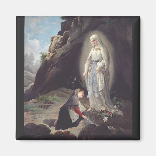 Jungfrau Mary of Lourdes Magnet (Vorne)