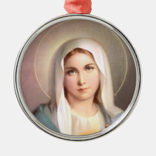 JUNGFRAU MARY ORNAMENT AUS METALL