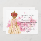 Jungfrau Mary - Our Lady of Fatima - Christlich Postkarte (Vorne/Hinten)
