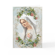 Jungfrau Mary Our Lady of Fatima Religious Floral 