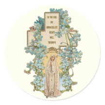 Jungfrau Mary Our Lady of Fatima Religious Floral