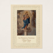 Jungfrau Mary Our Lady of the Pillar Spanish (Vorderseite)