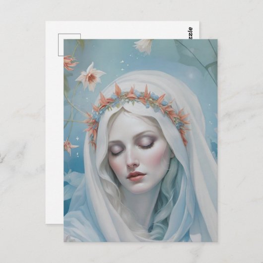 Jungfrau Mary Postcard Postkarte (Vorne/Hinten)