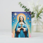 Jungfrau Mary Postcard Postkarte (Stehend Vorderseite)