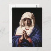 Jungfrau Mary Postkarte (Vorne/Hinten)
