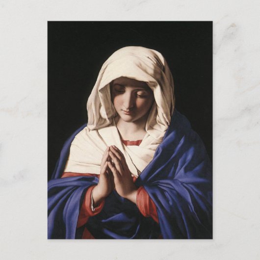 Jungfrau Mary Postkarte (Vorderseite)