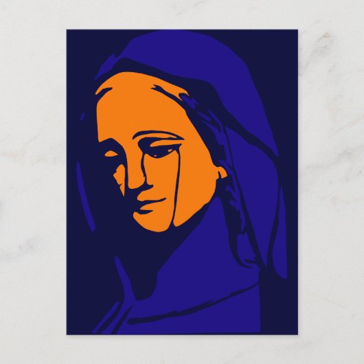 Jungfrau Mary Postkarte (Vorderseite)