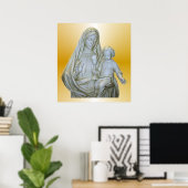 Jungfrau Mary Print Poster (Heimbüro)