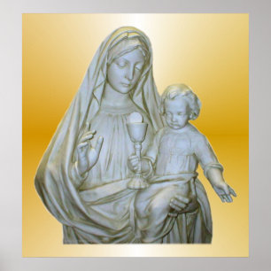 Jungfrau Mary Print Poster