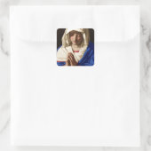 Jungfrau Mary Quadratischer Aufkleber (Tasche)