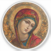 Jungfrau Mary Religious Christlich Vinyl Aufkleber (Vorderseite)