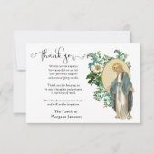 Jungfrau Mary Religious danke Ihnen Beileid (Vorderseite)