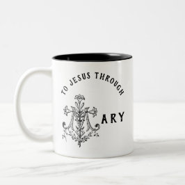 Jungfrau Mary Religious Katholic Jesus Gebet Zweifarbige Tasse
