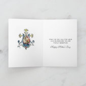 Jungfrau Mary Religious Mthers Day Katholic Karte (Innenseite)