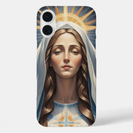 Jungfrau Mary römisch-katholische heilige Geschenk iPhone 16 Plus Hülle