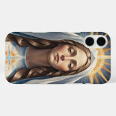 Jungfrau Mary römisch-katholische heilige Geschenk Case-Mate iPhone Hülle (Rückseite (Horizontal))