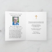 Jungfrau Mary Rose Katholisches Beileid Danke (Innenseite)