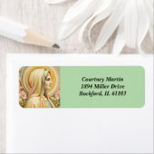 Jungfrau Mary Rücksendeadressen-Aufklebers (Insitu)