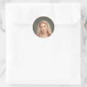 JUNGFRAU MARY RUNDER AUFKLEBER (Tasche)