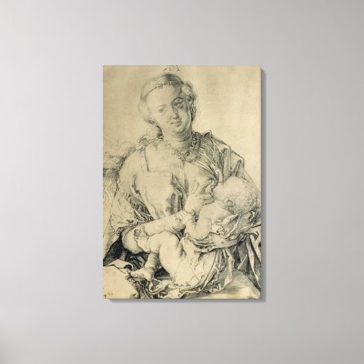 Jungfrau Mary saugt das Christkind, 1512 Leinwanddruck (Vorderseite)