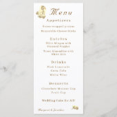 Jungfrau Mary Sepia Katholic Wedding Menu Menükarte (Vorderseite)