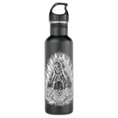 Jungfrau Mary Skeleton Gothic Katholic Punk Tradit Edelstahlflasche (Vorderseite)