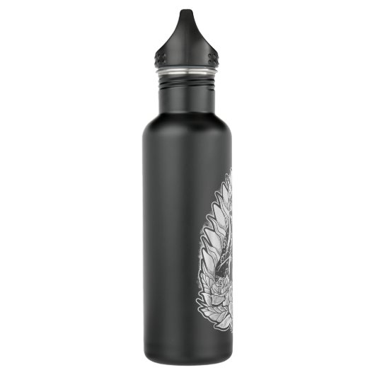 Jungfrau Mary Skeleton Gothic Katholic Punk Tradit Edelstahlflasche (Links)