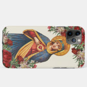 Jungfrau Mary Sorrowful Mutter Religious Floral Case-Mate iPhone Hülle (Rückseite (Horizontal))