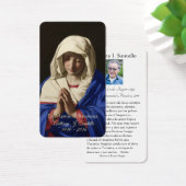 Jungfrau Mary Spanish Funeral Memorial Holcard - (Schreibtisch)