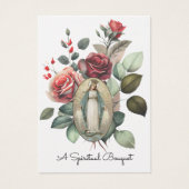 Jungfrau Mary Spiritual Bouquet Gebet Heilige Kart (Vorderseite)