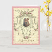 Jungfrau Mary Spiritual Bouquet Prayers Card Karte (Gelbe Blume)