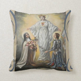 Jungfrau-Mary-St. Jeanne d'Arc St. Therese Kissen