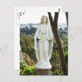 Jungfrau Mary Statue Postkarte (Vorne/Hinten)