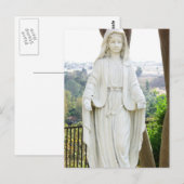 Jungfrau Mary Statue Postkarte (Vorne/Hinten)