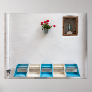 Jungfrau Mary Street Altarakronenposter Poster